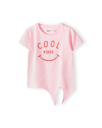 T-shirt noué rose
 Taille-3-4 ans