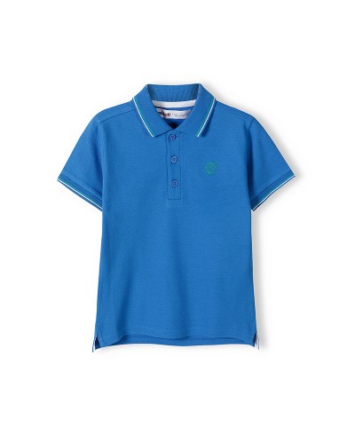 Polo bleu
 Taille-8-9 ans