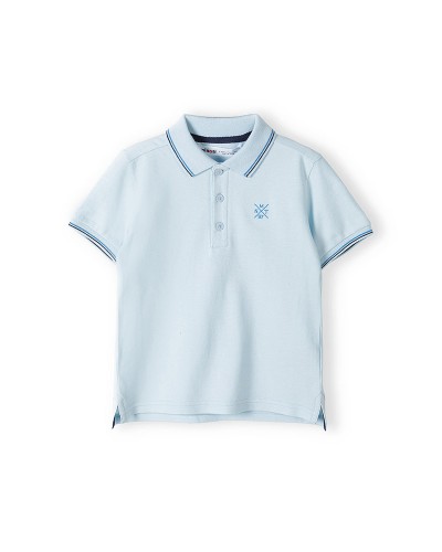 Polo bleu clair
 Taille-8-9 ans