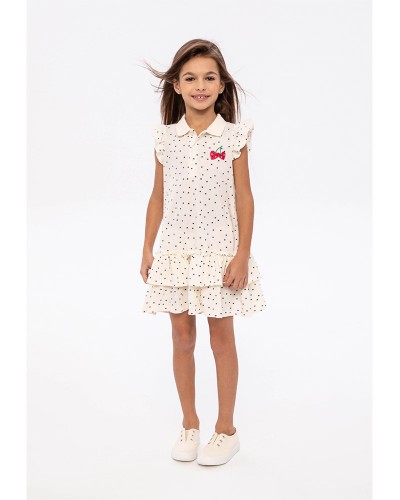 Sleeveless ruffled dress
 Size-3-4 years