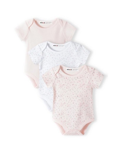 3 bodies roses
 Taille-6-9 mois