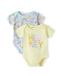 Pack of 6 corlorful bodysuits