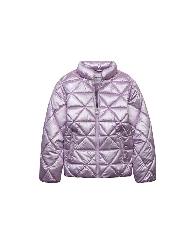 Shiny purple puffer jacket
 Size-4-5 years