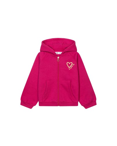 Sweat rose vif
 Taille-12-18 mois