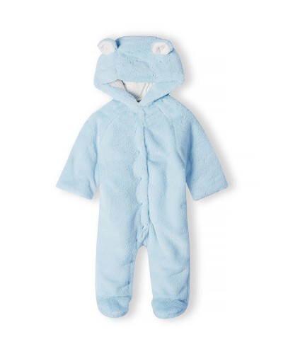 Baby Blue Plush Onesie
 Size-6-9 months