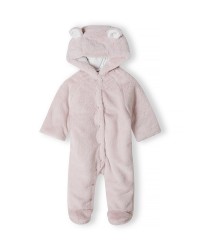 Pack of 4 Baby Pink Plush Onesies