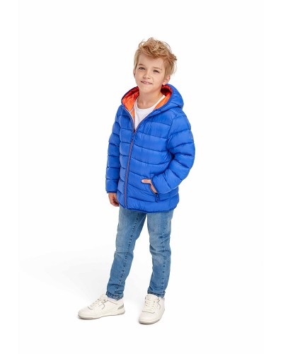 Royal blue puffer jacket
 Size-8-9 years