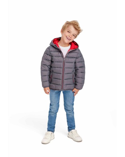 Gray puffer jacket
 Size-8-9 years