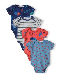 Lot de 6 - 4 bodies à motifs