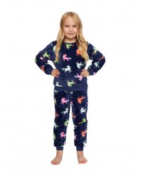 Pack of 6 Fleece Navy Pyjamas