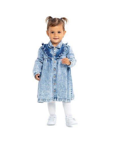 Denim dress
 Size-3-6 months