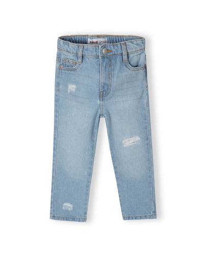 Jean mom bleu clair
 Taille-3-4 ans