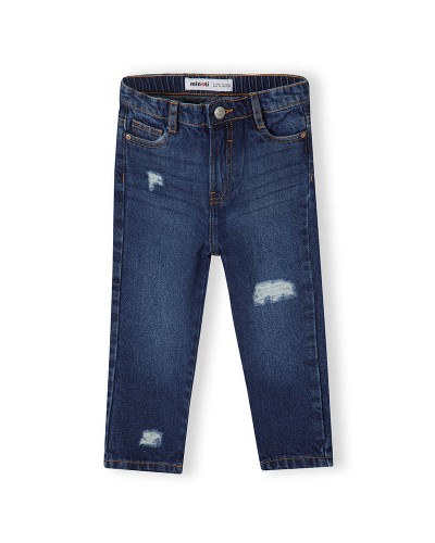 Jean mom bleu foncé
 Taille-12-18 mois