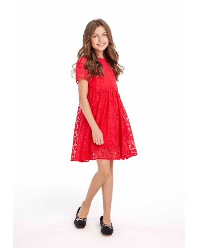 Robe rouge
 Taille-3-4 ans