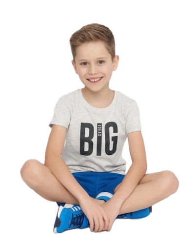 Gray Printed T-Shirt
 Size-3-4 years