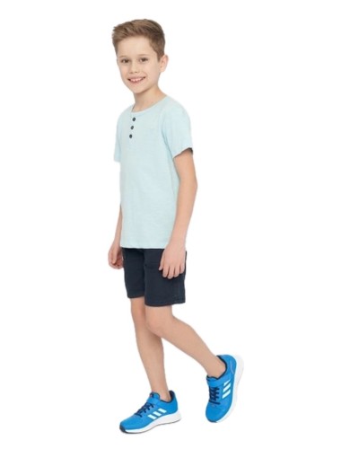 T-shirt Henley Bleu
 Taille-3-4 ans