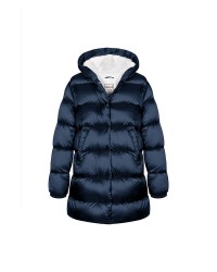 Pack of 6 long navy blue puffer coats