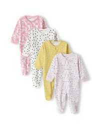 Pack of 6 long sleeves sleepsuits