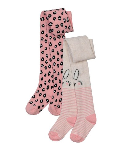 Rabbit print tights
 Size-1-2 years