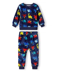 Lot de 10 pyjamas bleus marine en polaire